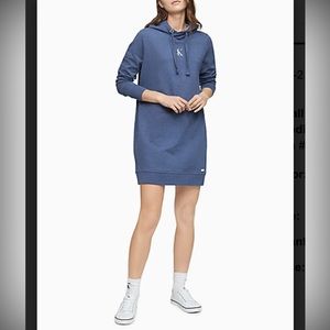 Blue Calvin Klein Sweatshirt Dress